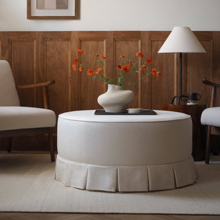 Box-Pleat Ottoman