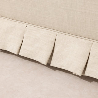 Box-Pleat Bench - Buttermilk