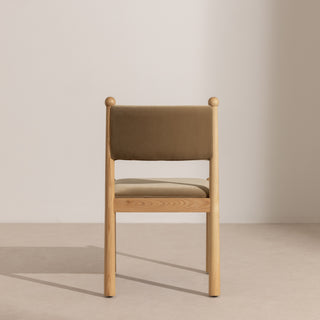 Bobble Dining Chair - Sage Velvet
