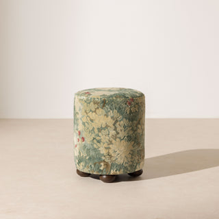 No.17 The Rodin Tapestry Pouffe on Ball-Feet