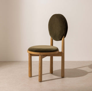 No.17 The Muse Circle Dining Chair - Khaki
