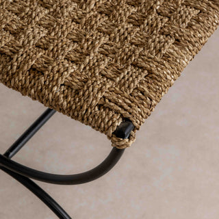 Metal & Rope Bench