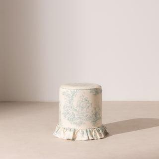 Frill Pouffe - Toile Du Jouy