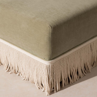 Fringed Ottoman - Eucalyptus