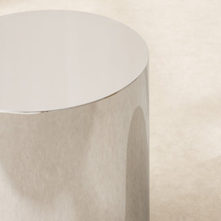 Stainless steel side table