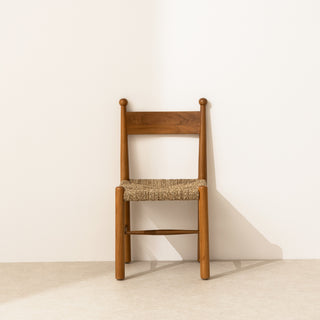 Finials Dining Chair with Rope Seat