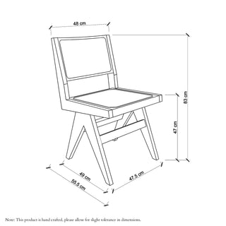 Cane Rattan Dining Chair - Natural