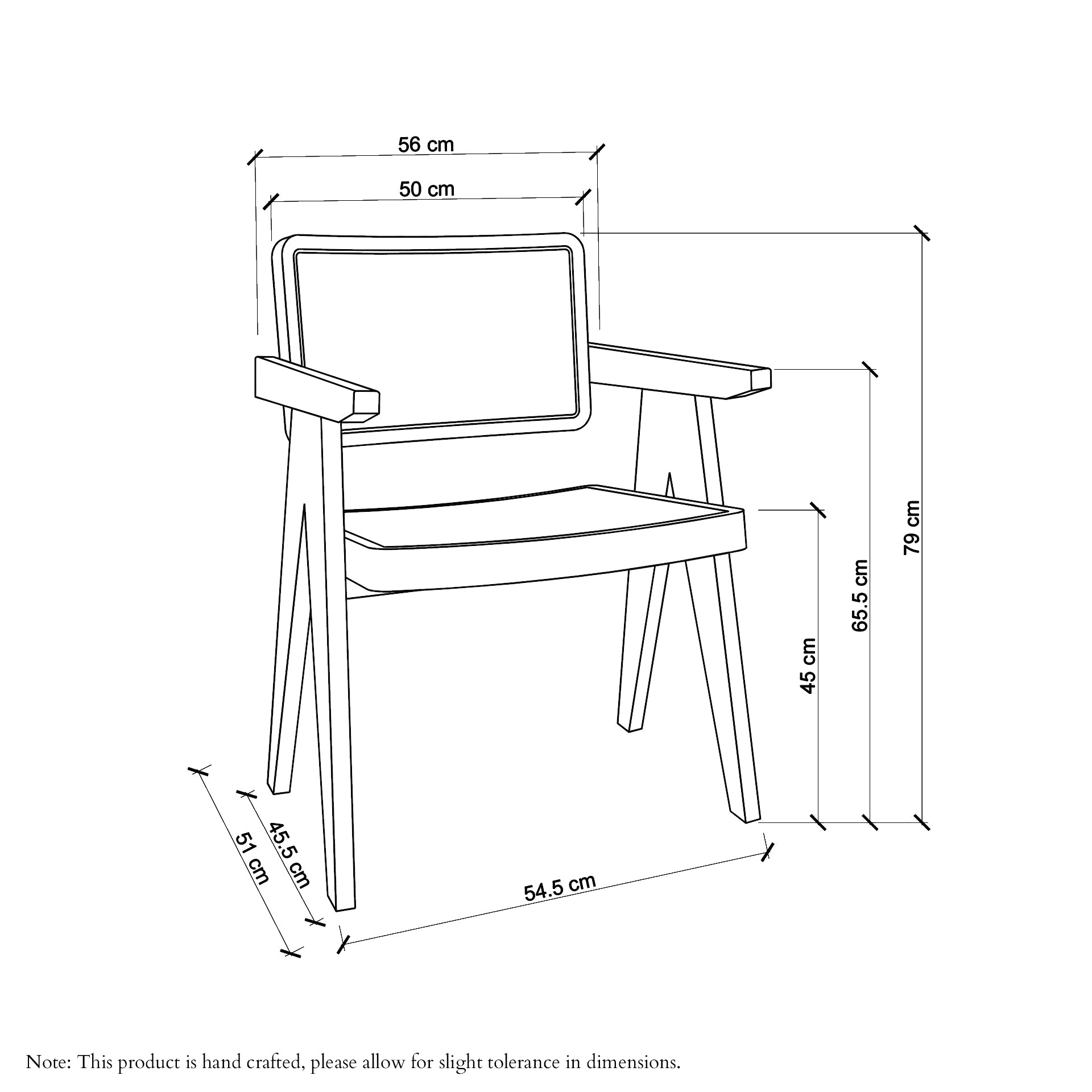 Cane Rattan Dining Chair with Arms Natural – Six The