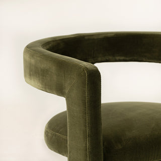 Curved Armchair - Velvet