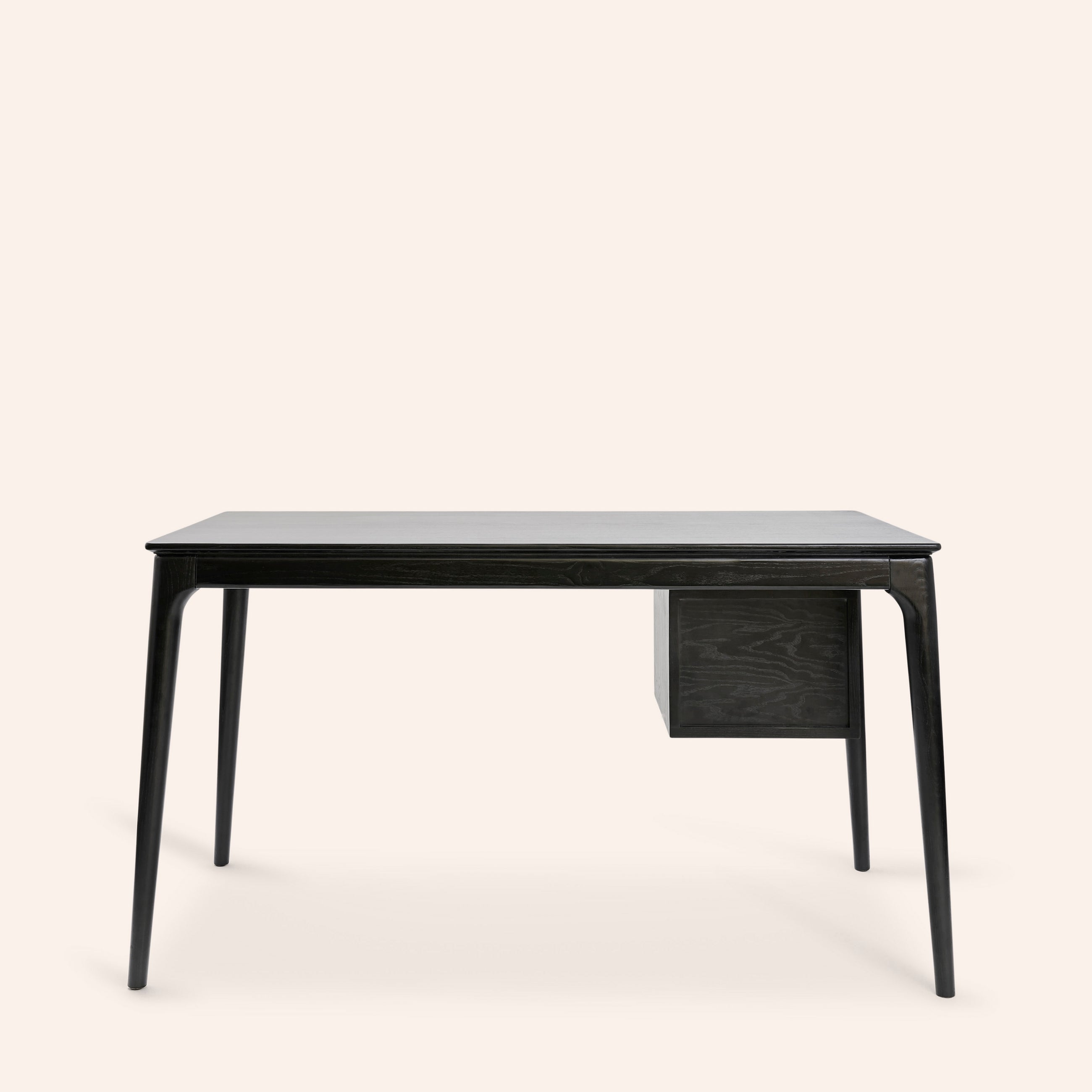 Timber Desk with Drawers Black Six The Residence.