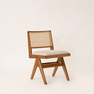 Pierre Jeanneret dining chair upholstered