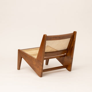 Pierre Jeanneret style cane rattan kangaroo Chair