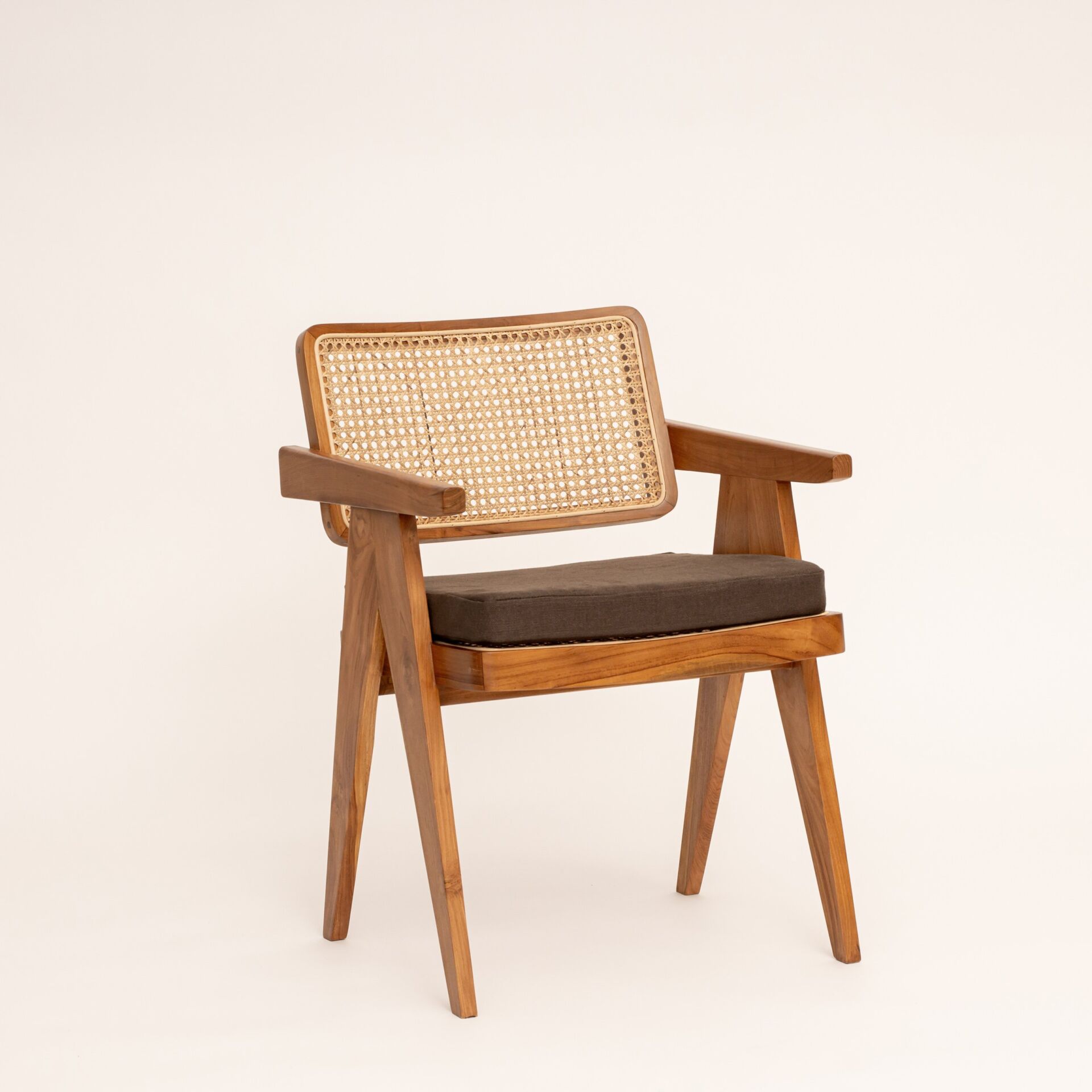 Wood and cane best sale chair